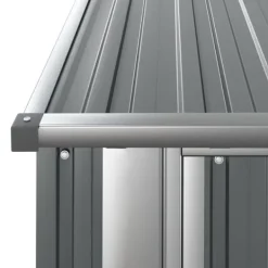Sale The Living Store haveskur 180,5x97x209,5 galvaniseret stål grå - Skure & Redskabsskure Skure, Garager & Carports