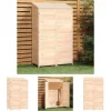 Skure, Garager & Carports^The Living Store haveskur 102x52x174,5 cm massivt grantræ - Skure & Redskabsskure