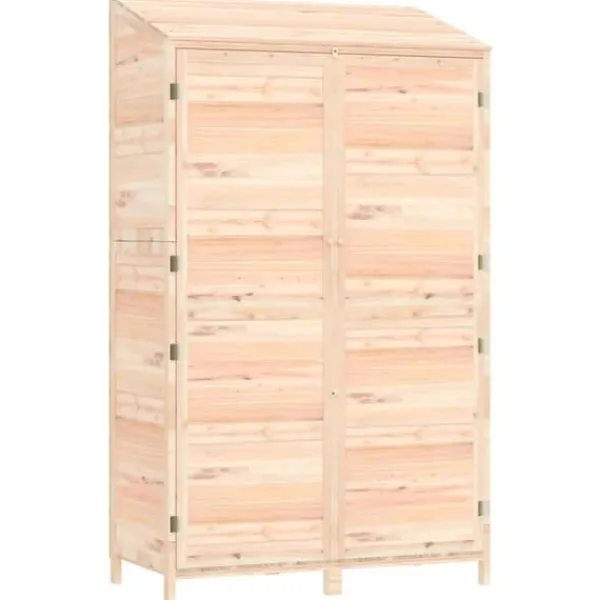 Skure, Garager & Carports^The Living Store haveskur 102x52x174,5 cm massivt grantræ - Skure & Redskabsskure