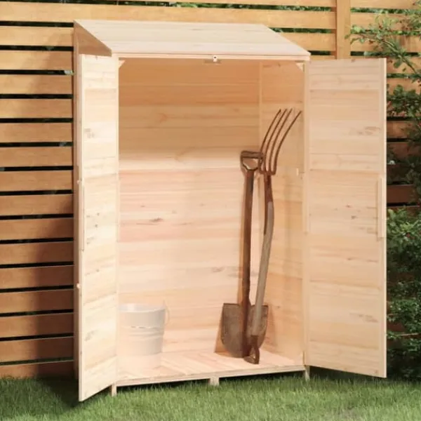 Skure, Garager & Carports^The Living Store haveskur 102x52x174,5 cm massivt grantræ - Skure & Redskabsskure
