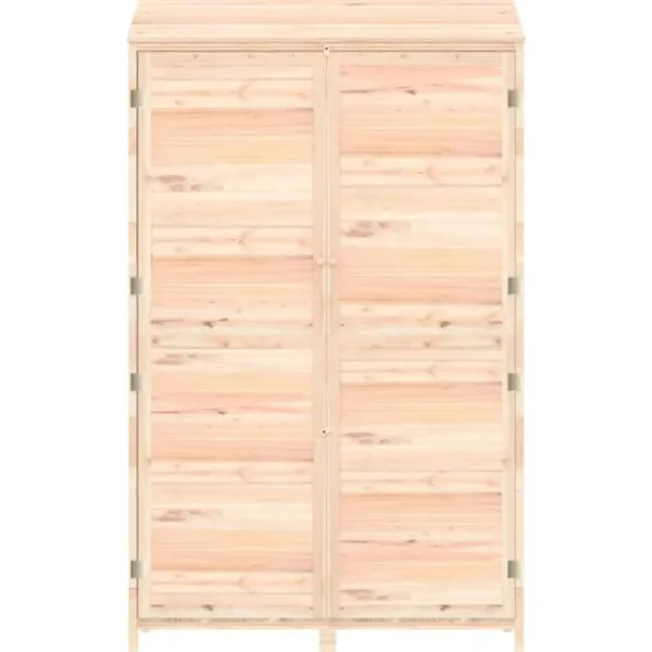 Skure, Garager & Carports^The Living Store haveskur 102x52x174,5 cm massivt grantræ - Skure & Redskabsskure