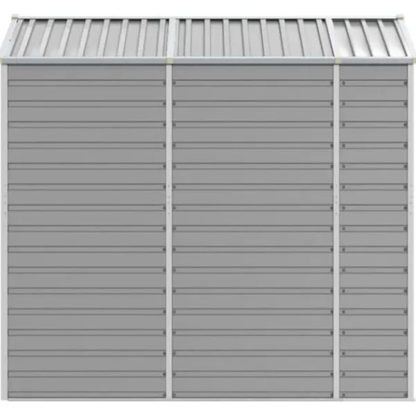 Discount The Living Store haveskur 191x215x198 cm galvaniseret stål lysegrå - Skure & Redskabsskure Skure, Garager & Carports