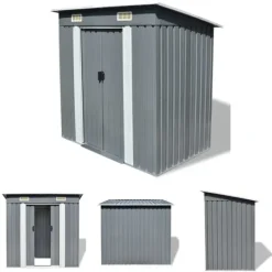 Best The Living Store haveskur metal grå - Skure & Redskabsskure Skure, Garager & Carports