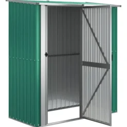 New The Living Store haveskur 180,5x97x209,5 galvaniseret stål grøn - Skure & Redskabsskure Skure, Garager & Carports