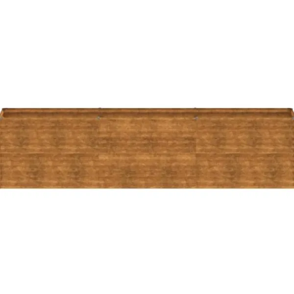 Discount The Living Store højbed 291x50x69 cm cortenstål - Plantekrukker Krukker & Plantebeholdere