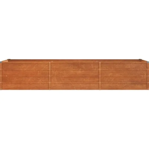 Krukker & Plantebeholdere^The Living Store højbed 240x80x45 cm cortenstål rustfarvet - Plantekrukker