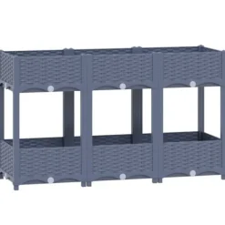 Krukker & Plantebeholdere^The Living Store højbed 120x40x71 cm polypropylen - Plantekrukker