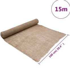 Clearance The Living Store juterulle 1x15 m 200 gsm 100 % jute - Indretning Haveduge