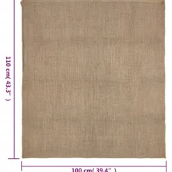 Havekurve^The Living Store jutesække 5 stk. 100x110 cm 100 % jute 220 g/m2 - Kufferter & tasker