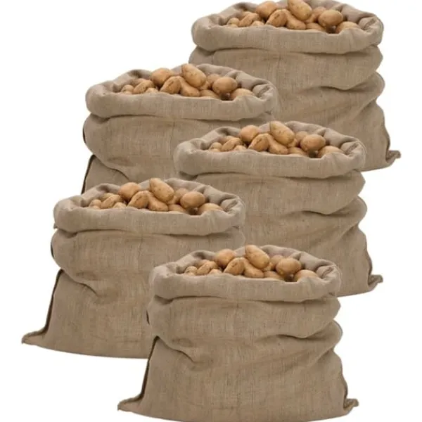 Havekurve^The Living Store jutesække 5 stk. 100x110 cm 100 % jute 340 g/m2 - Kufferter & tasker