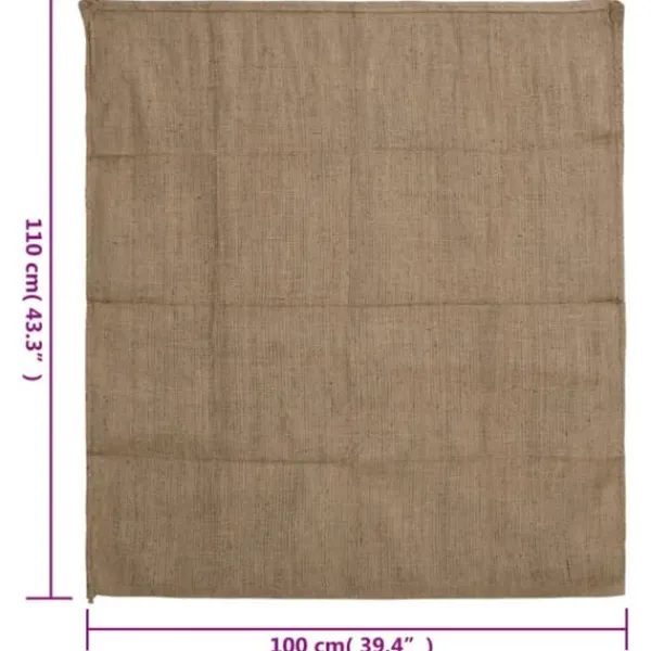 Havekurve^The Living Store jutesække 5 stk. 100x110 cm 100 % jute 340 g/m2 - Kufferter & tasker