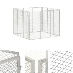 New The Living Store kompostbeholder 100x100x77 cm galvaniseret jern - Kompostbeholdere Kompostering