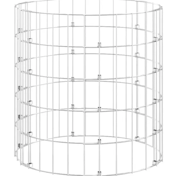 New The Living Store kompostbeholder Ø50x50 cm galvaniseret stål - Kompostbeholdere Kompostering