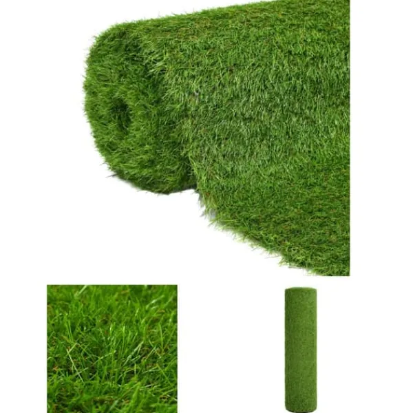 New The Living Store kunstgræs 1x15 m/30 mm grøn - Kunstig flora Haveduge