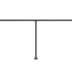 Buer, Spalier, Lysthuse Uden Tag^The Living Store markisestolpesæt 450x245 cm jern antracitgrå - Markiser