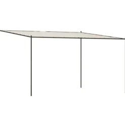 Clearance The Living Store pavillon 4x4 m 180 g/m² stof og stål hvid - Festtelte & havepavilloner Buer, Spalier, Lysthuse Uden Tag