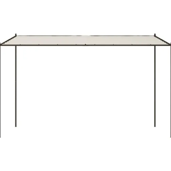 Clearance The Living Store pavillon 4x4 m 180 g/m² stof og stål hvid - Festtelte & havepavilloner Buer, Spalier, Lysthuse Uden Tag