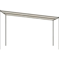 Clearance The Living Store pavillon 4x4 m 180 g/m² stof og stål hvid - Festtelte & havepavilloner Buer, Spalier, Lysthuse Uden Tag