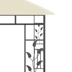 Telte & Lysthuse^The Living Store pavillon med myggenet 3x3x2,73 m 180 g/m² cremefarvet - Festtelte & havepavilloner