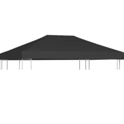 Hot The Living Store pavillontopdække 310 g/m² 4 x 3 m grå - Festtelte & havepavilloner – tage Telte & Lysthuse