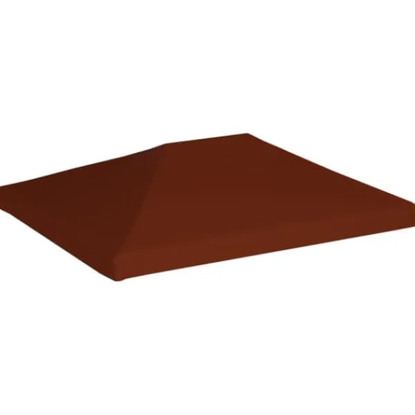 Clearance The Living Store pavillontopdække 310 g/m² 3 x 4 m terracotta - Festtelte & havepavilloner – tage Telte & Lysthuse