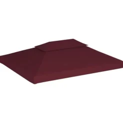 Telte & Lysthuse^The Living Store pavillontopdække i 2 lag 310 g/m² 4 x 3 m bordeaux - Festtelte & havepavilloner – tage
