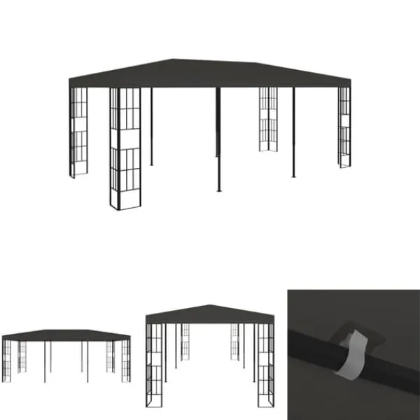 Best The Living Store pavillon 3x6 m antracitgrå - Festtelte & havepavilloner Telte & Lysthuse