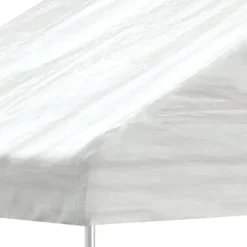 Clearance The Living Store pavillon med tag 15,61x4,08x3,22 m polyethylen hvid - Festtelte & havepavilloner Telte & Lysthuse