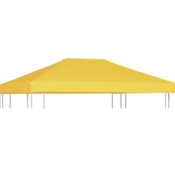 Telte & Lysthuse^The Living Store pavillontopdække 270 g/m² 4x3 m gul - Festtelte & havepavilloner – tage