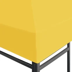 Telte & Lysthuse^The Living Store pavillontopdække 270 g/m² 4x3 m gul - Festtelte & havepavilloner – tage