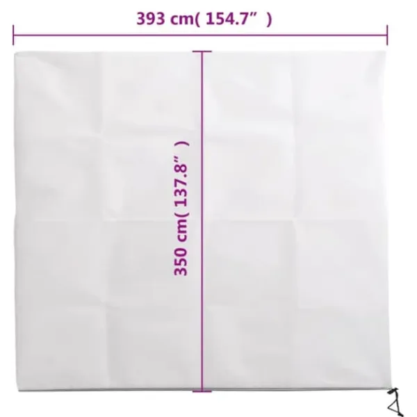 Haveduge^The Living Store plantebeskyttelse med lynlås 70 g/m² 3,93x3,5 m - Havearbejde – tilbehør