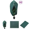 Clearance The Living Store plantebeskyttelse med lynlås 2 stk. 70 g/m² 3,14x2,5 m - Havearbejde – tilbehør Haveduge