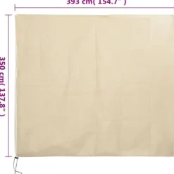 Outlet The Living Store plantebeskyttelse med lynlås 4 stk. 70 g/m² 3,93x3,5 m - Havearbejde – tilbehør Haveduge