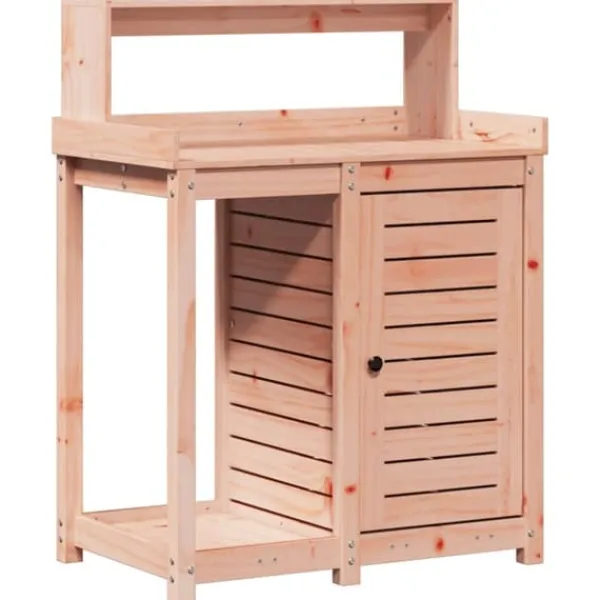 Plantningsbænke^The Living Store plantebord med hylder 82,5x50x109,5 cm massivt douglasgran - Planteborde