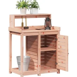 Plantningsbænke^The Living Store plantebord med hylder 82,5x50x109,5 cm massivt douglasgran - Planteborde