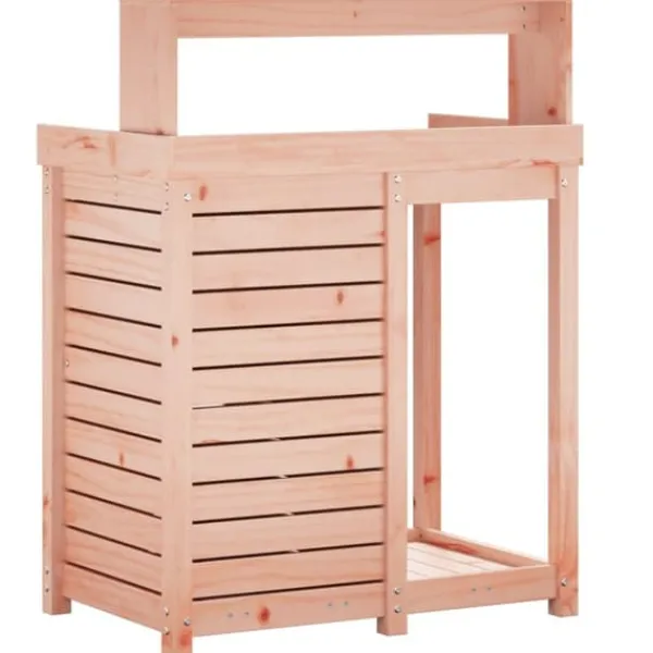 Plantningsbænke^The Living Store plantebord med hylder 82,5x50x109,5 cm massivt douglasgran - Planteborde
