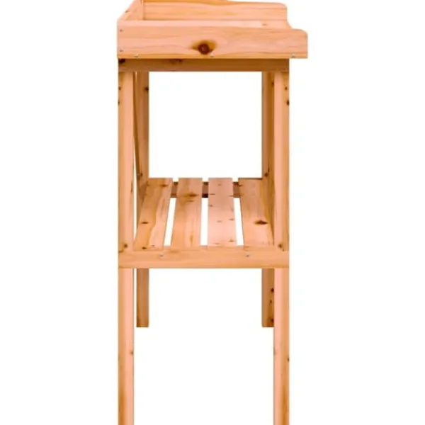 Discount The Living Store plantebord med hylde 78x38x82,5 cm massivt grantræ brun - Planteborde Plantningsbænke