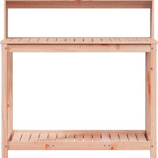 Hot The Living Store plantebord med hylder 108x50x109,5 cm massivt douglasgran - Planteborde Plantningsbænke