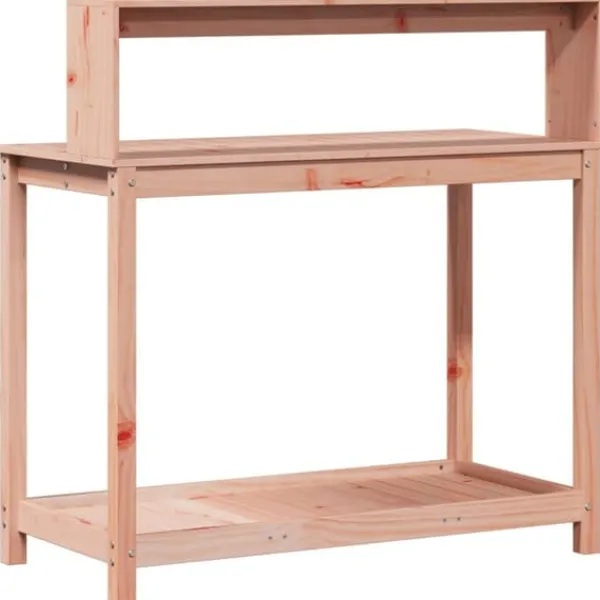Hot The Living Store plantebord med hylder 108x50x109,5 cm massivt douglasgran - Planteborde Plantningsbænke