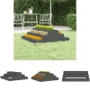 Krukker & Plantebeholdere^The Living Store plantekasse 80x80x27 cm massivt fyrretræ grå - Plantekrukker