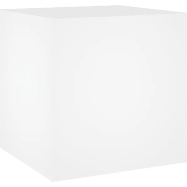 Best The Living Store plantekasse 40x40x40 cm konstrueret træ hvid - Plantekrukker Krukker & Plantebeholdere
