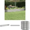 Krukker & Plantebeholdere^The Living Store plantekasse 332x40x36 cm pulverlakeret stål sølvfarvet - Plantekrukker