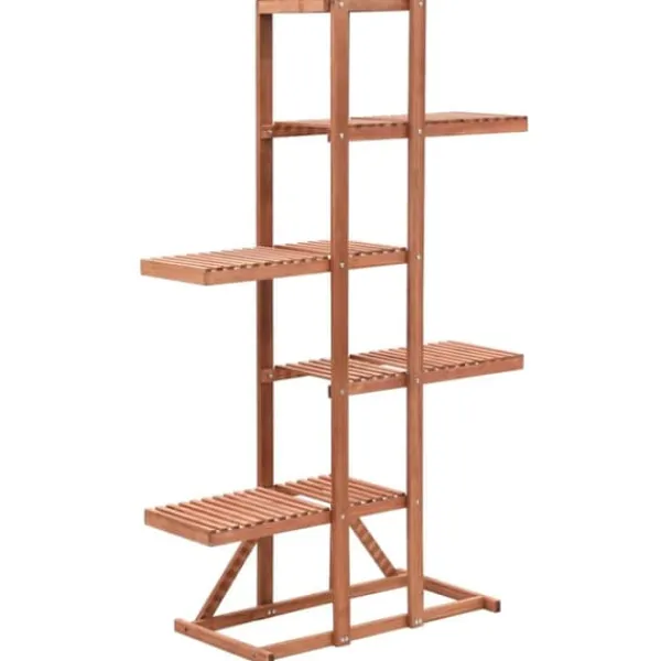 Plantestativer^The Living Store plantestativ 86x36x139 cm cedertræ - Planteborde