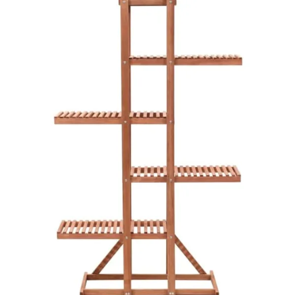 Plantestativer^The Living Store plantestativ 86x36x139 cm cedertræ - Planteborde