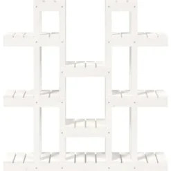 Sale The Living Store plantestativ 104,5x25x109,5 cm massivt fyrretræ hvid - Planteborde Plantestativer