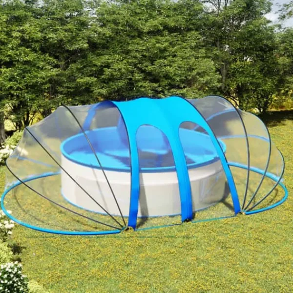 The Living Store poolkuppel 620x410x205 cm oval - Poolovertræk Pool- & Spatilbehør