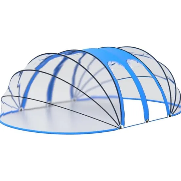 The Living Store poolkuppel 620x410x205 cm oval - Poolovertræk Pool- & Spatilbehør