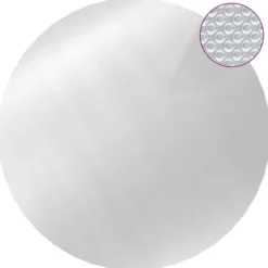 New The Living Store poolovertræk 417 cm PE sølvfarvet - Poolovertræk Pool- & Spatilbehør
