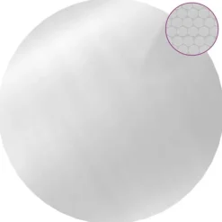 New The Living Store poolovertræk 417 cm PE sølvfarvet - Poolovertræk Pool- & Spatilbehør
