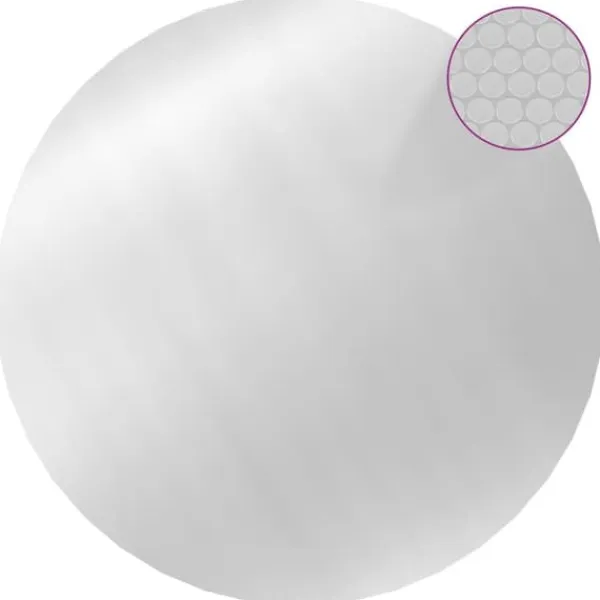 New The Living Store poolovertræk 417 cm PE sølvfarvet - Poolovertræk Pool- & Spatilbehør